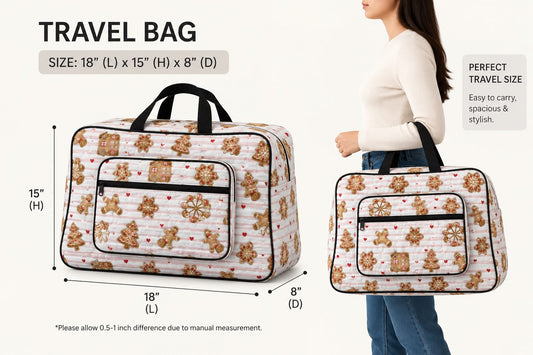 Luxury Quilted Floral Travel Bag – Stylish & Spacious