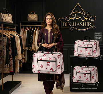 Luxury Quilted Floral Travel Bag – Stylish & Spacious