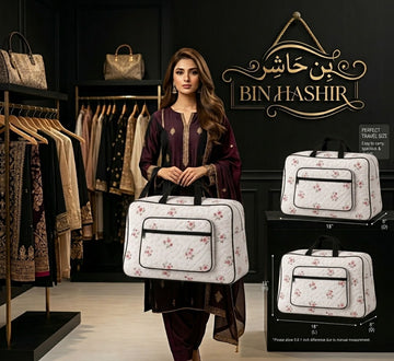 Luxury Quilted Floral Travel Bag – Stylish & Spacious