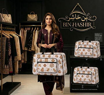 Luxury Quilted Floral Travel Bag – Stylish & Spacious