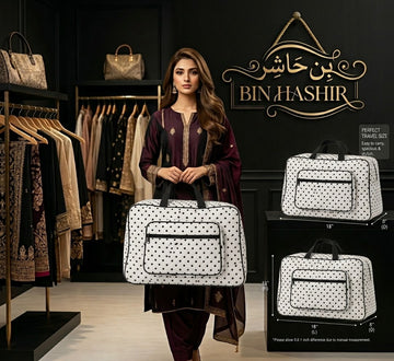 Luxury Quilted Floral Travel Bag – Stylish & Spacious