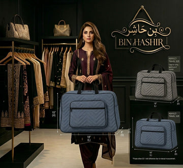 Luxury Quilted Floral Travel Bag – Stylish & Spacious