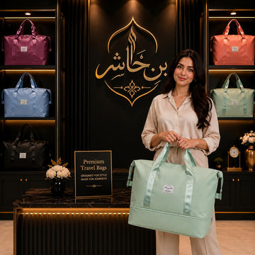 Bin Hashir Classic Premium Travel Bag | Lightweight & Waterproof – Sage Green