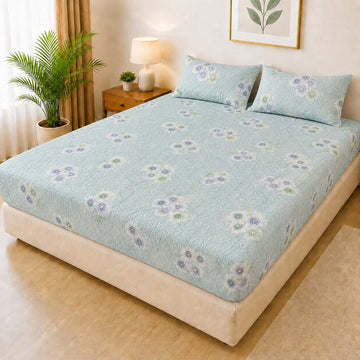 Luxury 3-Piece Quilted Bedsheet Set – 100% Waterproof | FM-001