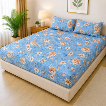 Luxury 3-Piece Quilted Bedsheet Set – 100% Waterproof | FM-013