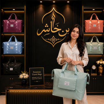 Bin Hashir Waterproof Foldable Travel Bag – Sea Green