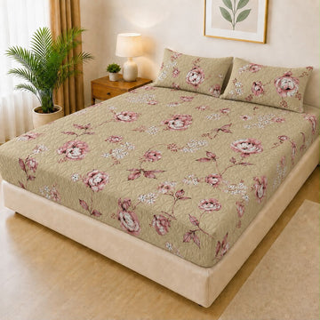 Luxury 3-Piece Quilted Bedsheet Set – 100% Waterproof | FM-010