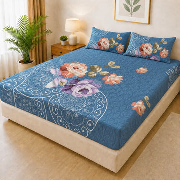 Luxury 3-Piece Quilted Bedsheet Set – 100% Waterproof | FM-012