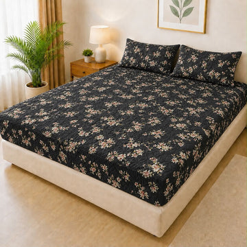 Luxury 3-Piece Quilted Bedsheet Set – 100% Waterproof | FM-015