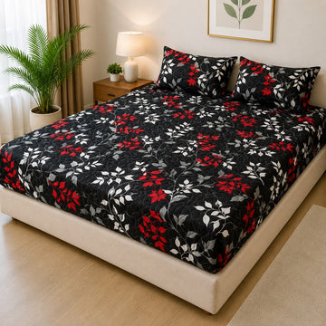 Luxury 3-Piece Quilted Bedsheet Set – 100% Waterproof | FM-018