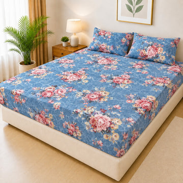 Luxury 3-Piece Quilted Bedsheet Set – 100% Waterproof | FM-023