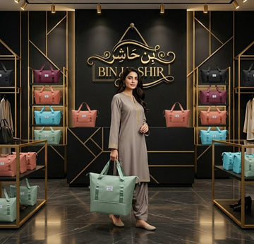 Bin Hashir Classic Premium Travel Bag | Lightweight & Waterproof – Sage Green