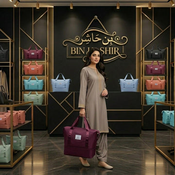 Bin Hashir Classic Premium Travel Bag | Lightweight & Waterproof – Mulberry